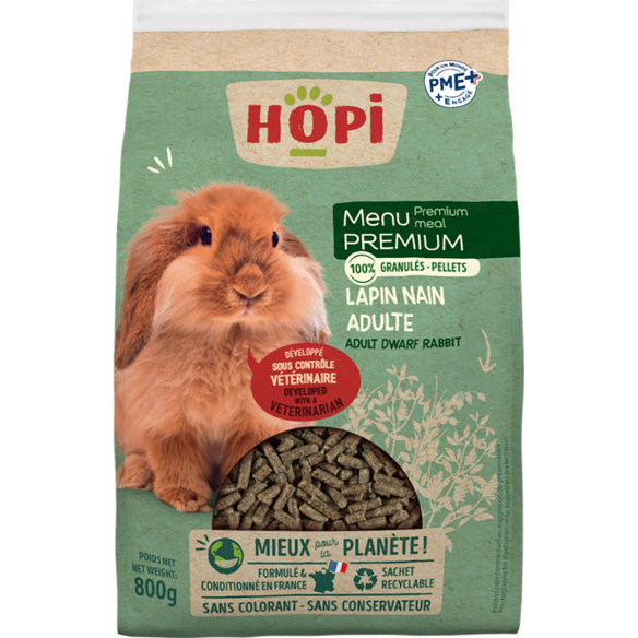 Menu Premium 100% Granulés - Lapin Nain Adulte
