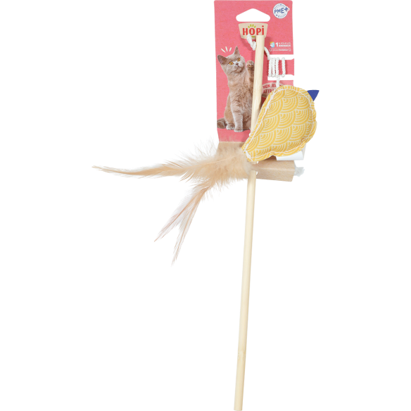 CANNE A PECHE JOUET SOURIS RECYCLEE