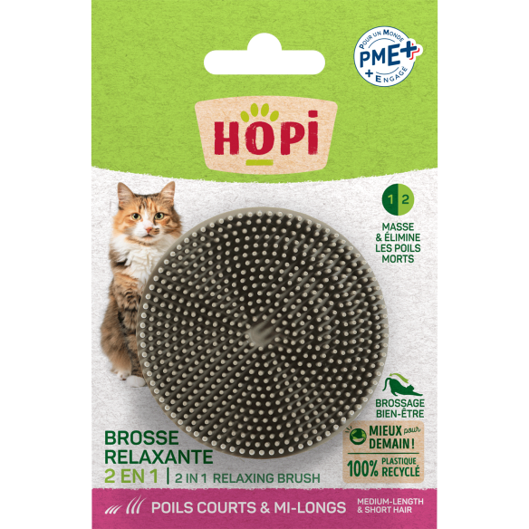 Brosse relaxante 2 en 1