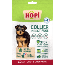 COLLIER INSECTIFUGE CHIOT & CHIEN < 10 KG