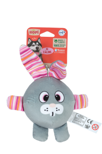 PELUCHE LAPIN RONDE RECYCLEE