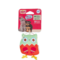 PELUCHE CHOUETTE ORANGE RECYCLEE