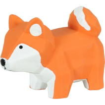 JOUET LATEX RENARD GEO 14CM