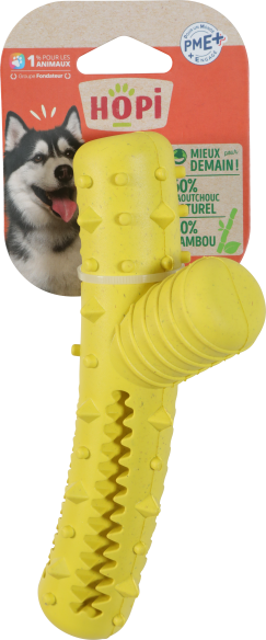 Jouet caoutchou et bambou - STICK